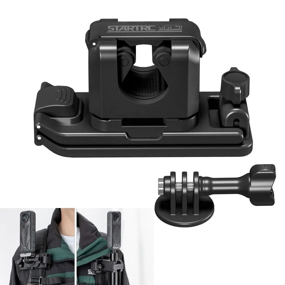 

Quick Release Selfie Stick Holster 2-IN-1 Hands-free Backpack Belt Camera Holder Stable Adjustable for Insta360/DJI