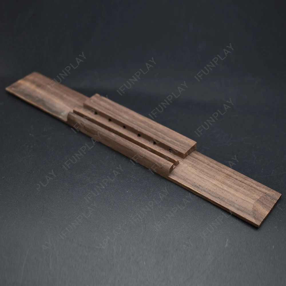 جسر خشبي كلاسيكي من خشب الورد ، أجزاء وإكسسوارات غيتار نايلون ، طول