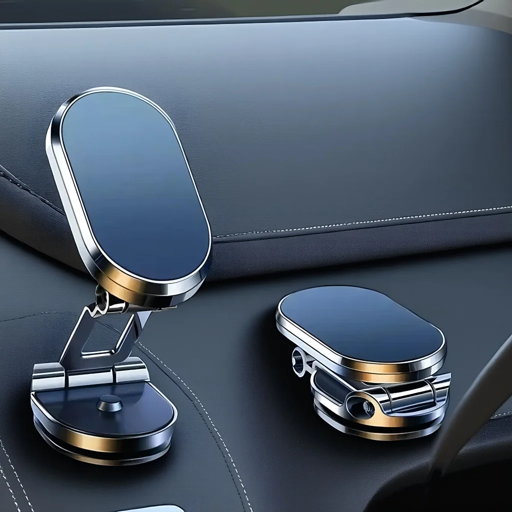 Magnetic Car Phone Holder - 1080° Rotatable Foldable Bracket
