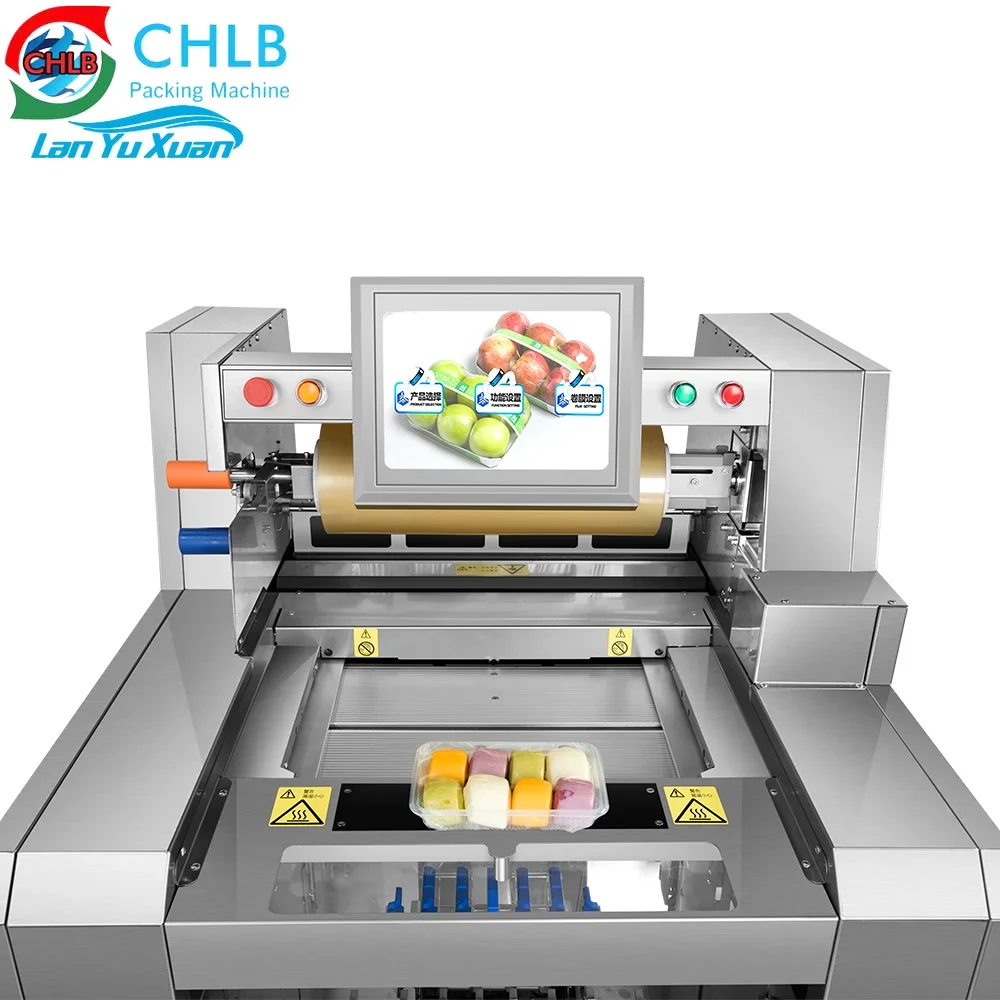 Factory Price Plastic FoodFull Automatic Cling Film Wrapping Sealing Supermarket Food Fruit Vegetable Packing Wrapper Machine