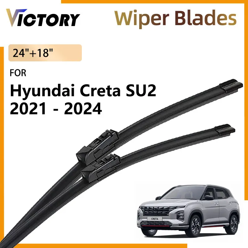 Для Hyundai Creta SU2 SU2i 2021-2024 2023 2022 Solaris HC автомобильные щетки переднего стеклоочистителя лобовое стекло щетки 24 