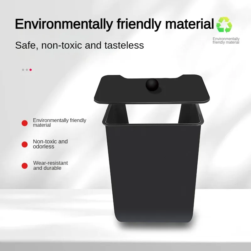 For Tesla Model 3 Highland 2024 Rear Seat Trash Can Backseat Magnetic Suction Storage Box Garbage Bin New Model3+ Accessories