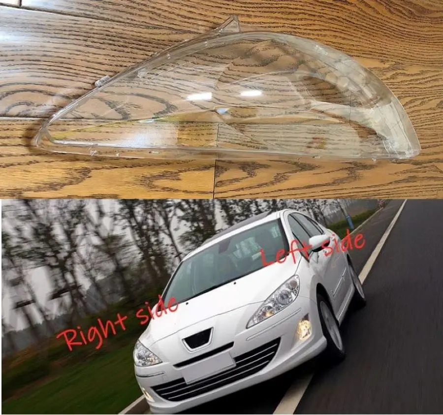 

For Peugeot 408 2009 2010 2011 2012 Car Headlight cover Headlamp Lens Auto Shell Cover