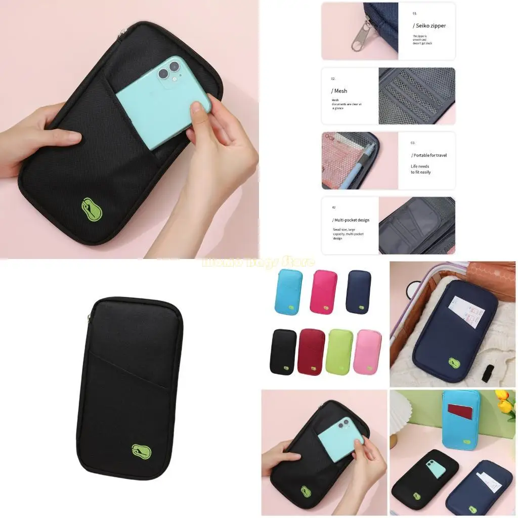 

X90D Lightweight Travel Document for Women and Men Compact Storage Case Holder Business Vacation Accessory