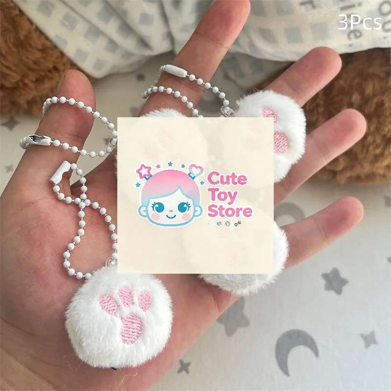 

3/1 шт., мультяшный волосатый кошачий коготь, шар, украшение, кулон, брелок, кавайный орнамент, мягкая кукла, рюкзак, подвеска, аксессуары, подарок