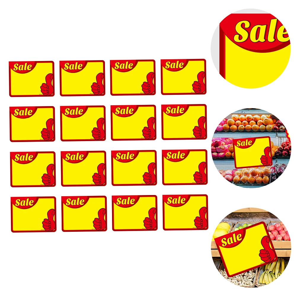 

50Pcs Promotional Price Signs Heavy Duty Paper Construction Vibrant Colors Ideal for Store Sales Events Fundraisers Garage