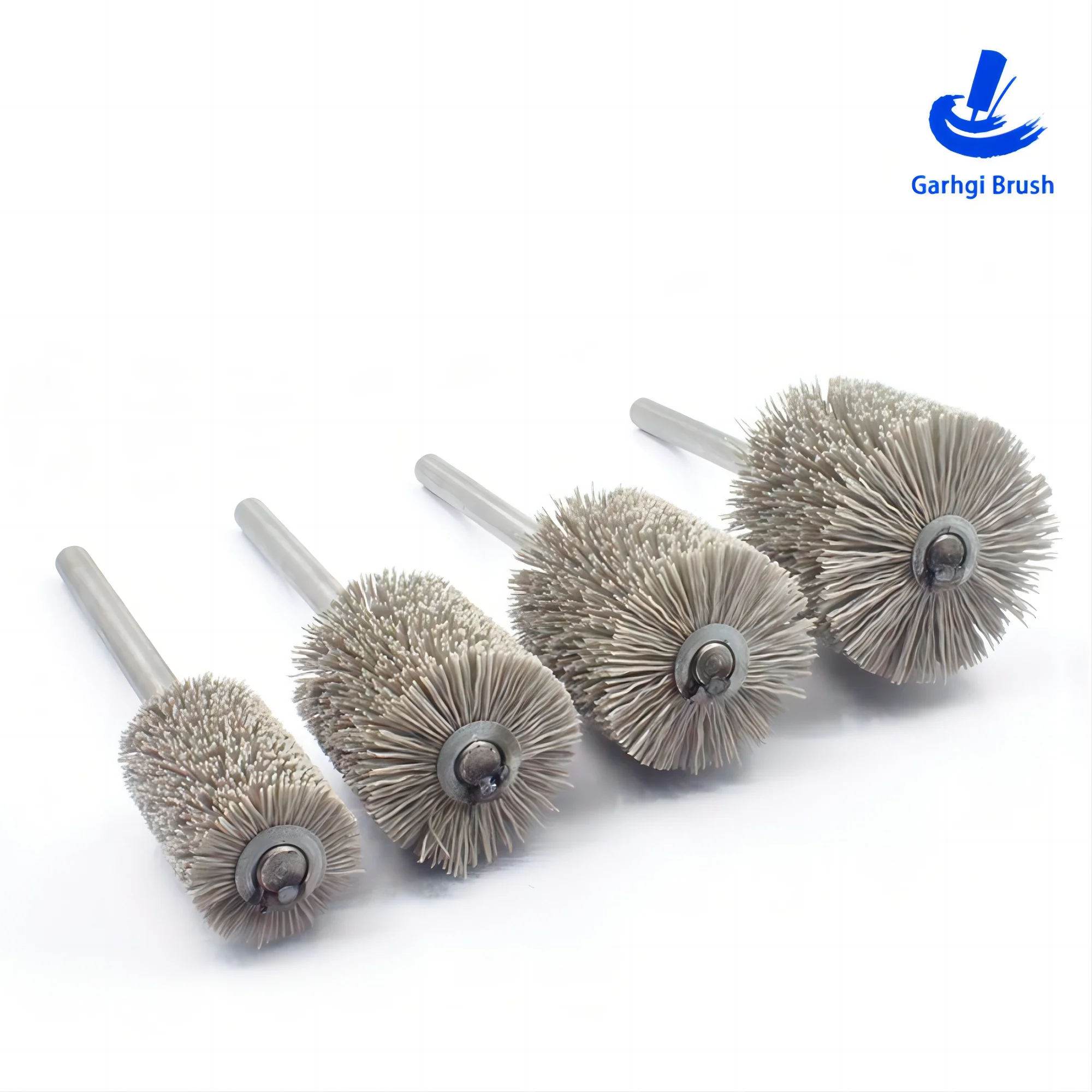 

Wire Wheel Brushes Abrasive Nylon Power Tool Accessory CNC Die Grinder Drills Edge Blending Rust Remover Industrial Rotary Brush