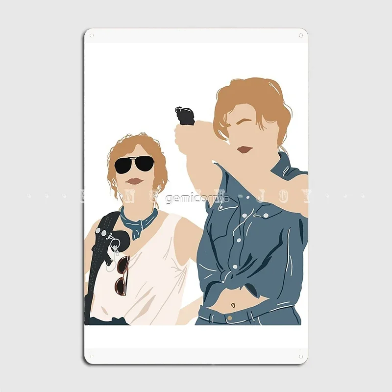 Thelma Louise Metal Sign Wall Pub Wall Decoration Wall Decor Tin Sign Posters