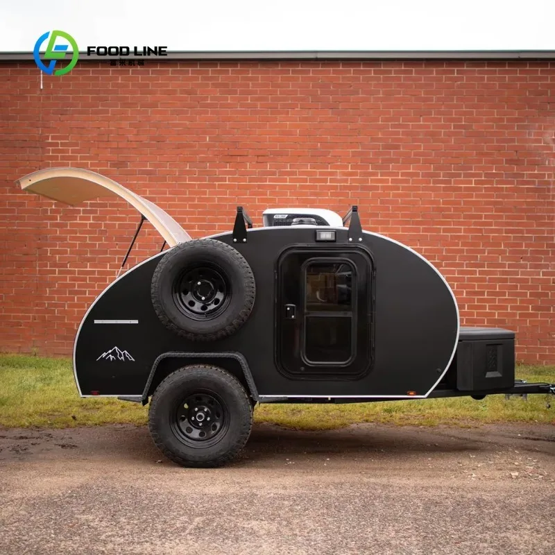 Customized Mini Motorhomes Caravan Camper Outdoor Small Teardrop Camper Trailer for Sale