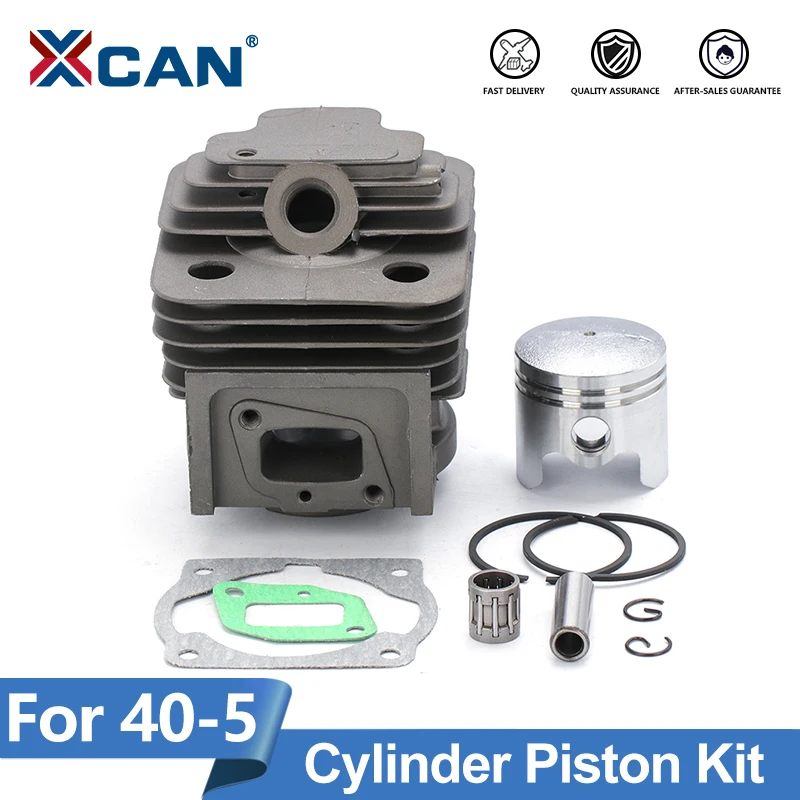 XCAN 40mm Cylinder Piston Ring Gasket Set Fit for 40-5 Brush Cutter Trimmer Lawn Mower Parts Garden Power Tool Accessories