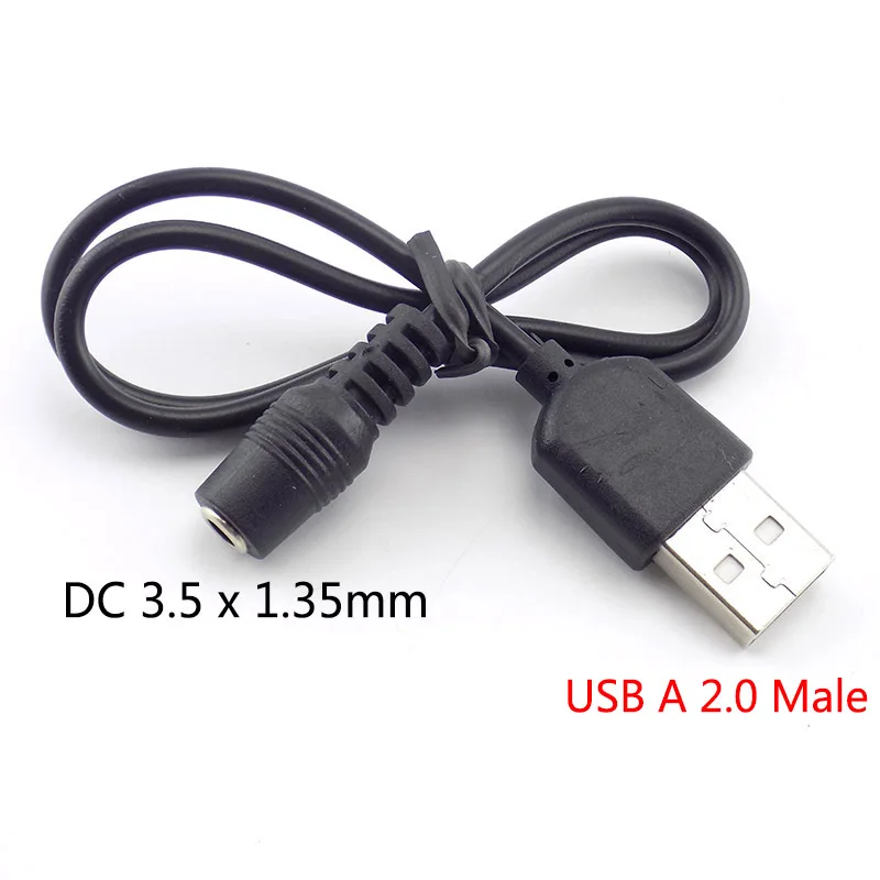 3.5mmx1.35mm Mirco USB Charging Cable Power Supply Adapter Charger DC jack Plug Extension Line ord A7