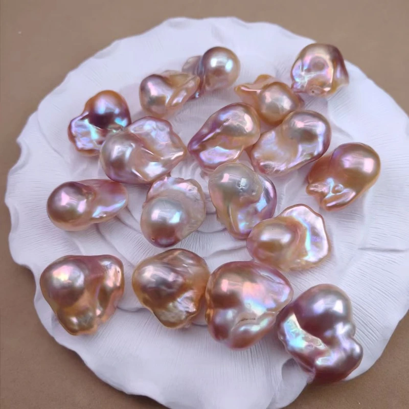 Strong Light 13x18mm Baroque Fish Tail Pearl Mermaid Pendant, Natural Pearl Necklace, Irregular Shaped DIY Material