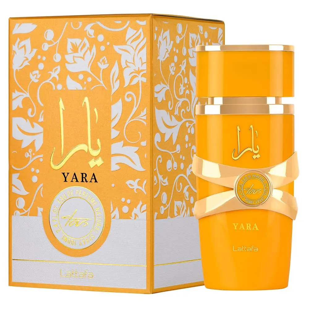 Lattafa Yara Tous 100ml - Fragancia Femenina Elegante y Misteriosa - Notas Frutales y Florales - Base Envolvente y Sensual