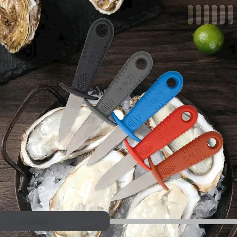 1Pcs Oyster Knife Kitchen Seafood Tool PP Handle Stainless Steel Raw Shell Knife Shellfish Opener Tool