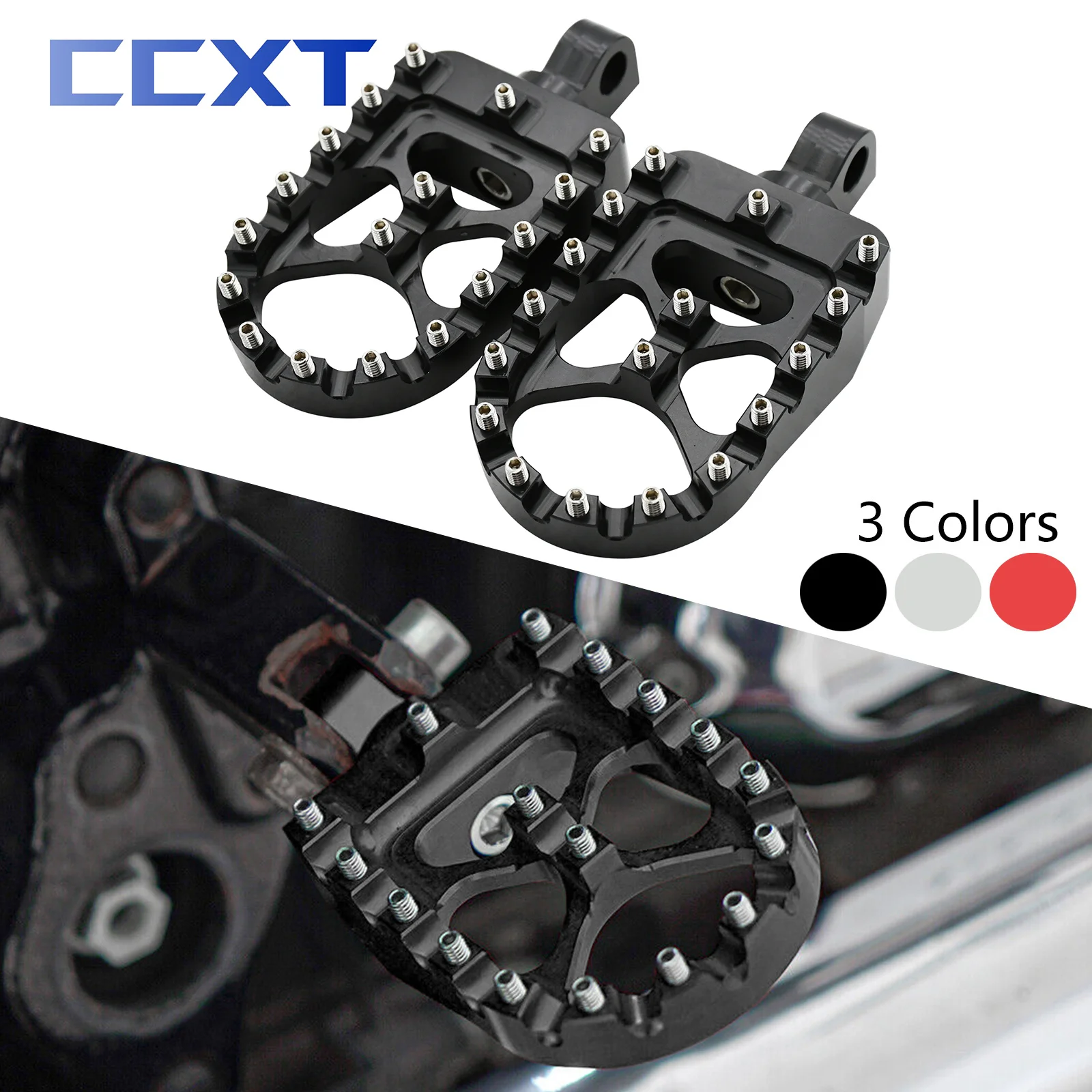 Motorcycle CNC 360° Rotating Foot pegs For Harley Dyna Bob FXDF FLSTF Softail FXST Slim FLSS Sportster 883 1200 Street Bob FXDB