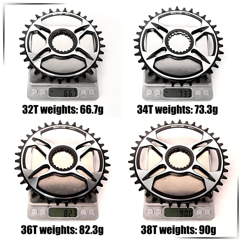 BUCKLOS 12s Chainring Bike Offset 3mm Chainwheel Direct Mount 7075AL 32T 34T 36T 38T Bicycle Chain Ring for SHIMANO Crankset