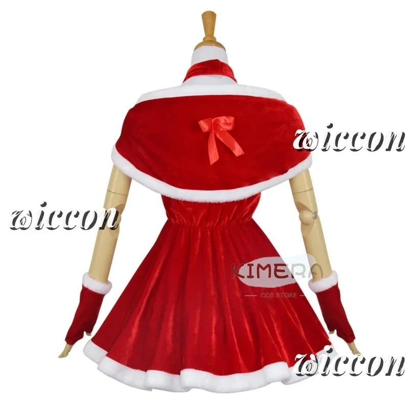 

a7d@Christmas Female Santa Claus Series Costume Xmas Party Snow Elk Girl Red Dress Cloak Rope Unifrom Sexy Pajamas Cosplaya7d@