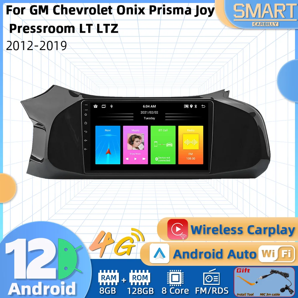 

2 Din Android Car Radio for GM Chevrolet Onix Prisma Joy Pressroom LT LTZ 2012-2019 GPS Navigation Multimedia Stereo Autoradio