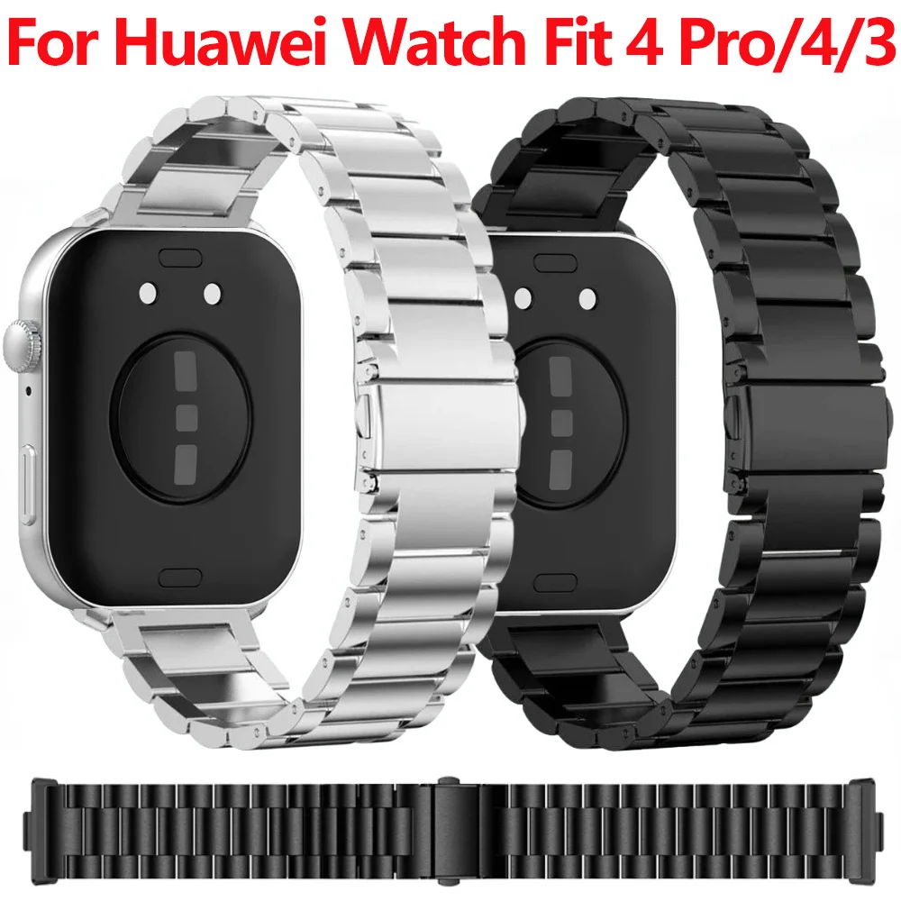 Metallarmband für Huawei Watch Fit 4/3/4 Pro Original Edelstahl Armband Correa für Huawei Watch Fit 4/3 Armband Armband