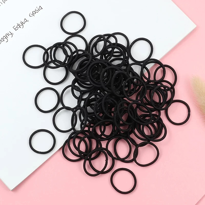 100PCS/Set Girls Colorful Hair Ring Children Ponytail Elastic Rubber Band Hair Band Hair Accessories Girl Headband Headdress Set