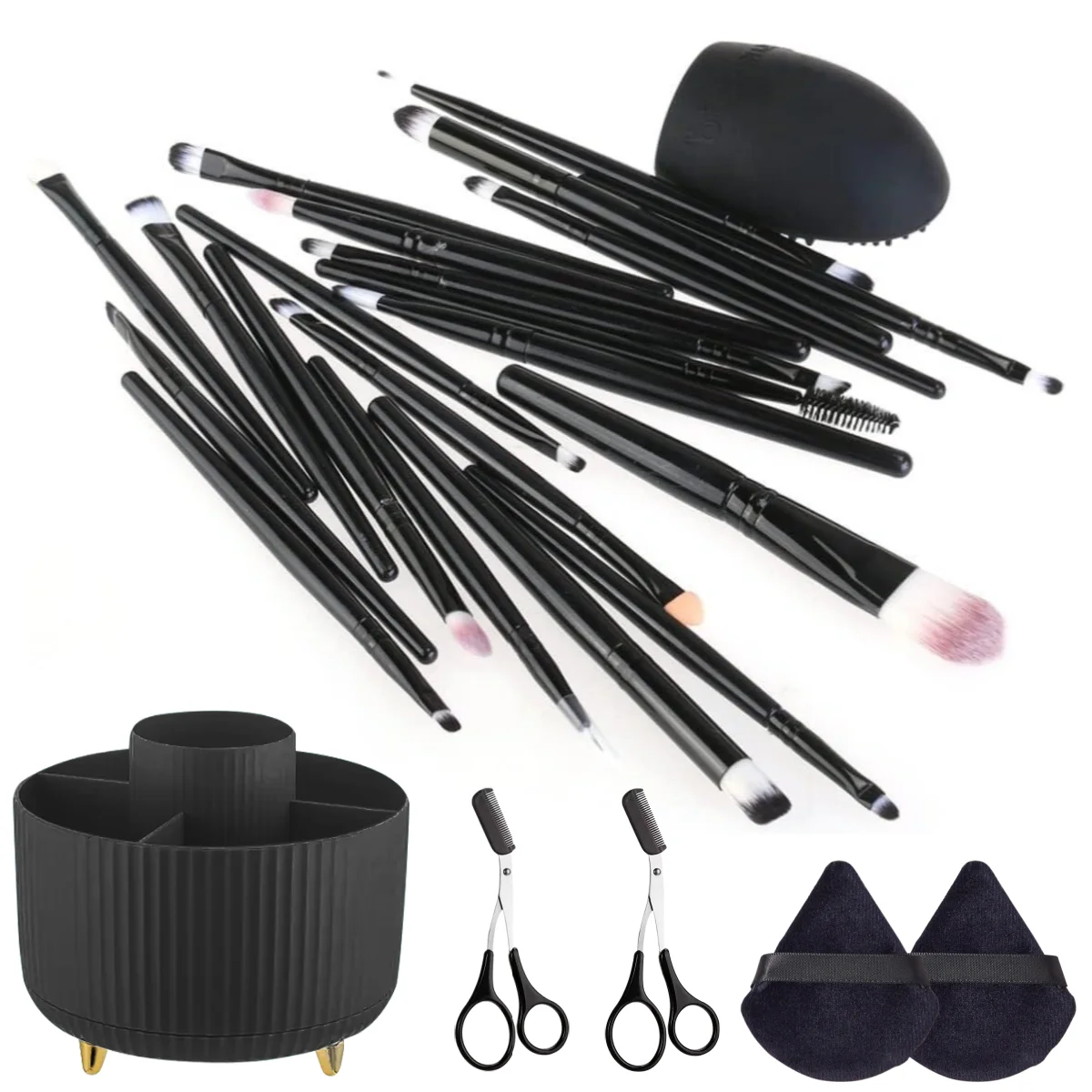 المهنية 20 قطعة مجموعة فرش الماكياج كحل عينيه الأساس هيغليغتر المخفي التفاصيل استحى فرشاة السفر الجمال أداة #1