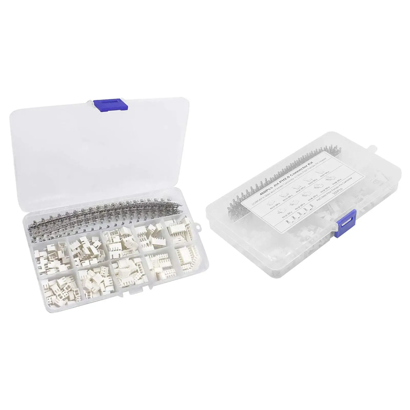 460Pcs Jst Connector Kit Cables Socket Header Assortment for Home Audio Accs