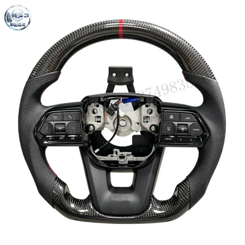 Bright Carbon Fiber Steering Wheel for toyota 120 Prado 150 camry yaris Gr86 Hilux tacoma Lc79 4runner Land Cruiser