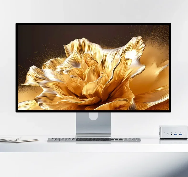 27 inch 5K display TYPE-C thunderbolt for Mac LCD Monitor Aluminum Alloy 60Hz glossy screen IPS KUYCON G27XSE  WITH BRACKET