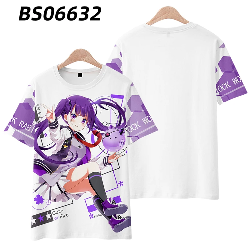 Anime Is The Order A Rabbit 3D Print TShirt Women Men O-neck Short Sleeve Funny Tshirt Graphic Tees Streetwear Cosplay Tees