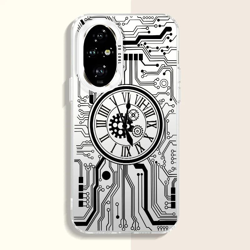 ل Honor200 Pro 200Lite Honor90 Lite Honor70 Honor50 4G 5G المضادة للخدش المضادة للانزلاق الفاخرة الكرتون نمط الليزر جراب هاتف رقم 43