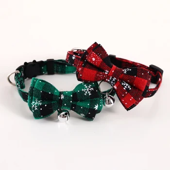 Plaid Christmas Pet Collar 1