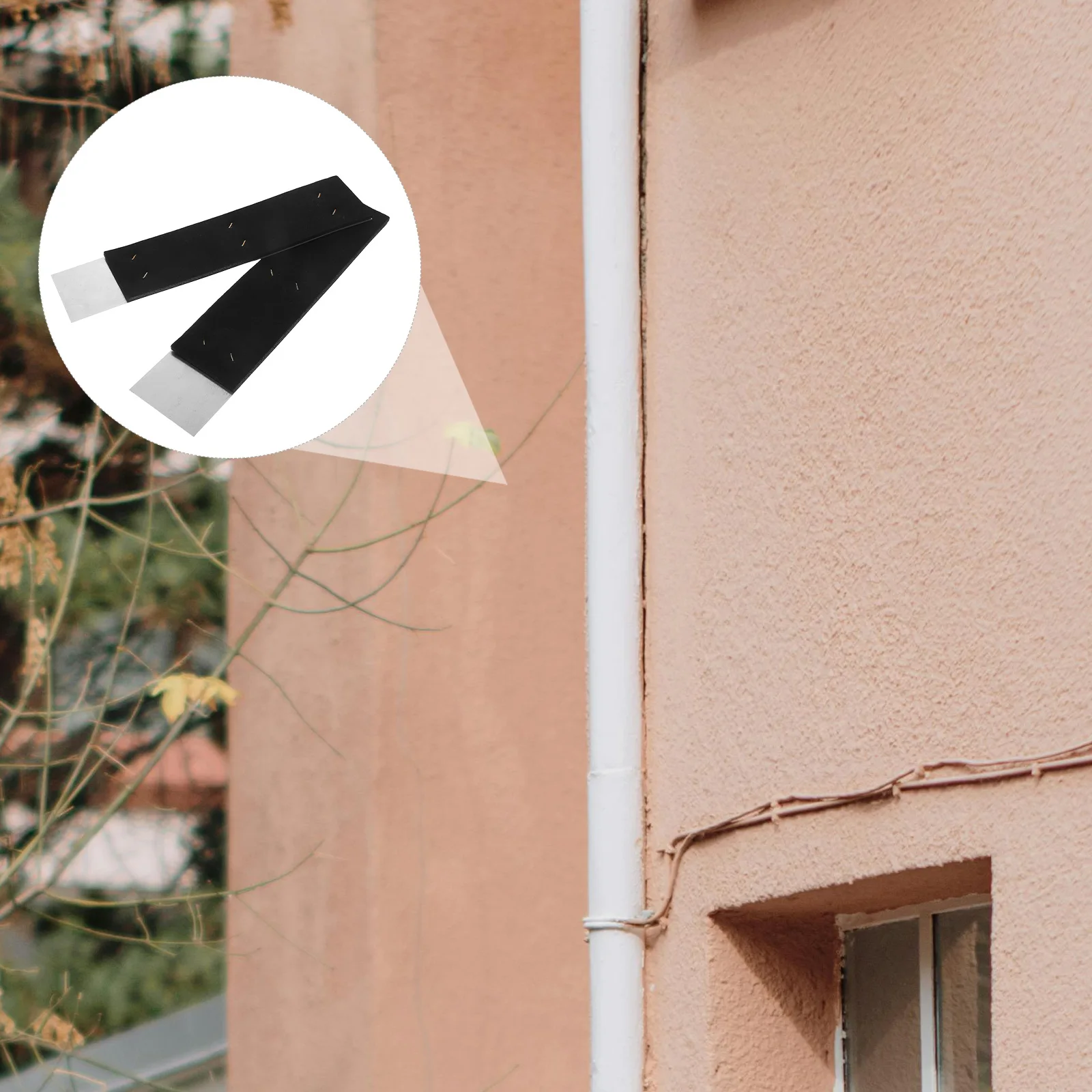 2 Pcs Drainage Noise Reduction Device Downspout Guard Tool Cotton Adjustable Gutter Insert