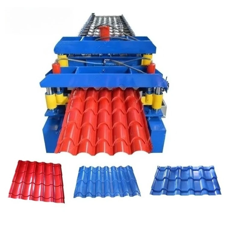 Automatic Customized Glazed Metal Roof Tile Roll Forming Machine for Colored Sheet Production
