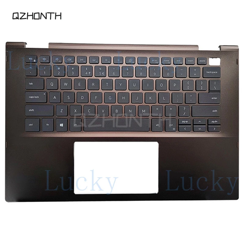 

f New for Dell Inspiron 14-7000 7405 2-in-1 Palmrest with Backlit Keyboard (Brown) 14"