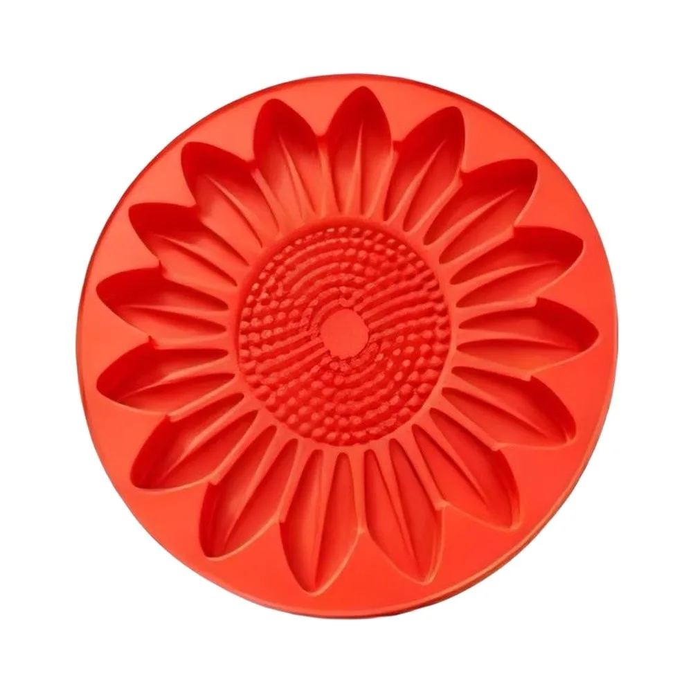 Reusable Sunflower Stepping Stone Template for Concrete Garden Path DIY Craft Projects with Silicone for gel Material 20cm