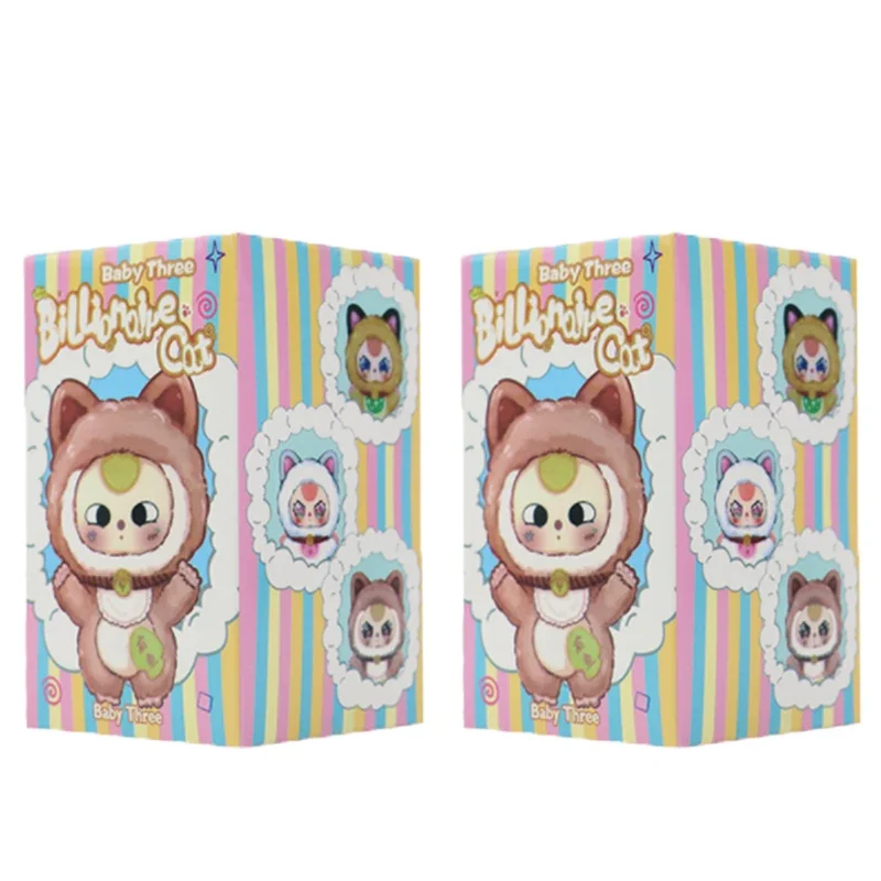 طفل ثلاثة الملياردير محظوظ القط سلسلة صندوق أعمى اللعب صندوق الغموض Caixa Misteriosa أفخم دمية محشوة دمية لعبة للفتيات هدية