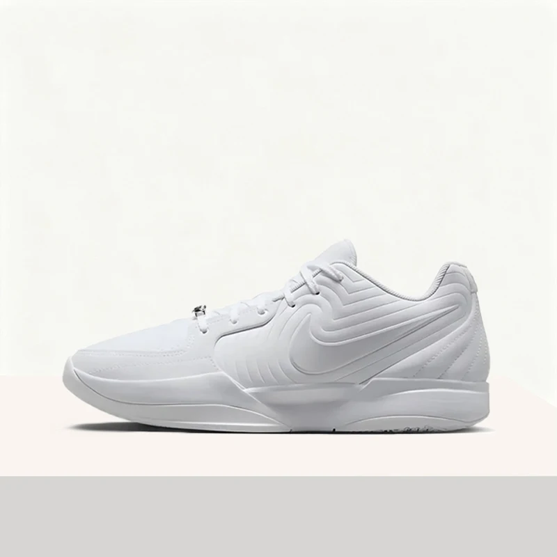 Nike Ja 2 Low-Top Basketball Shoes for Men - White Minimalist, Premium Comfort, Supportive Traction, Versatile  HQ8512-100