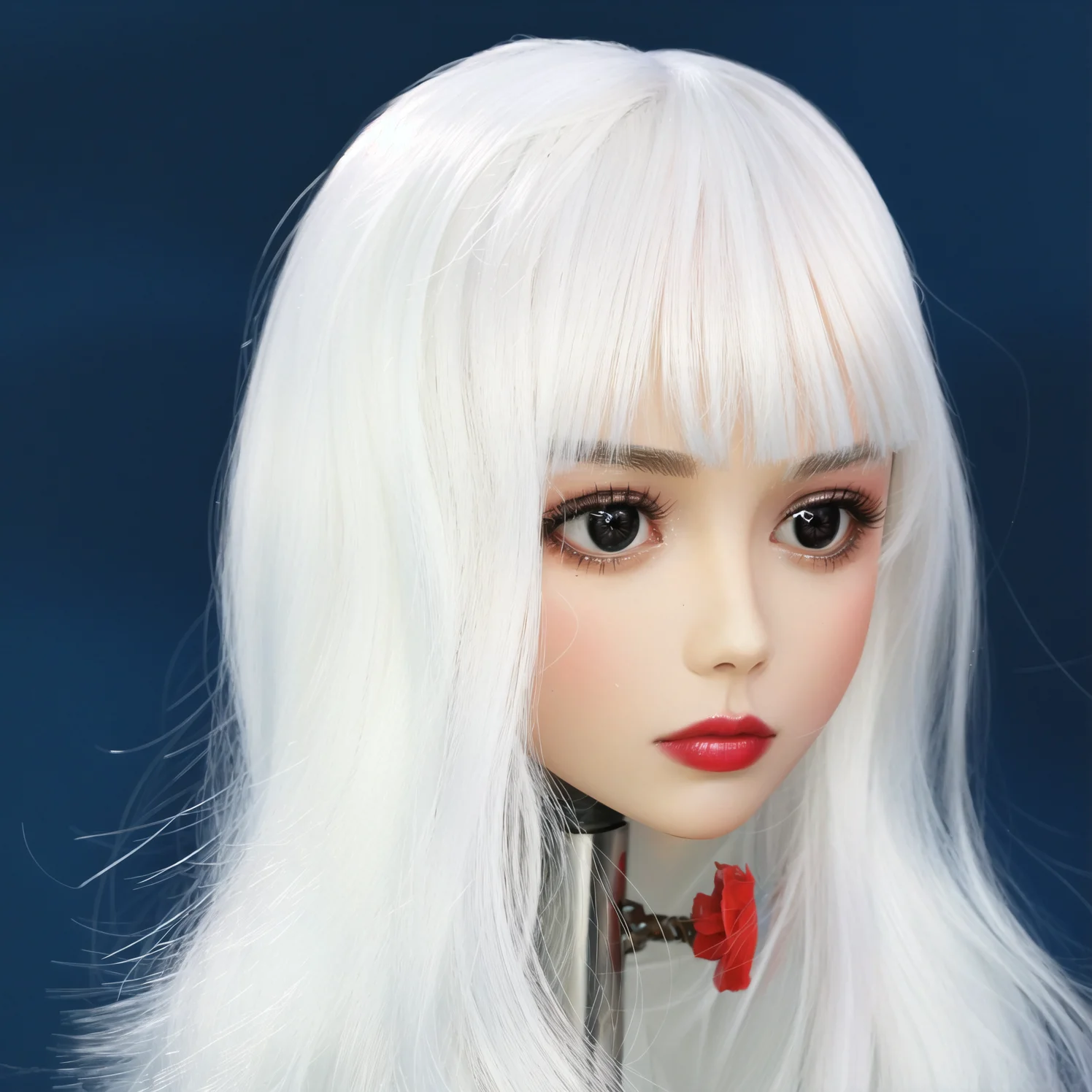 Novo modelo de cabeça de boneca feminina, material TPE, peruca branca, namorada perfeita, textura macia, companhia noturna, peça de mesa, brinquedo adulto