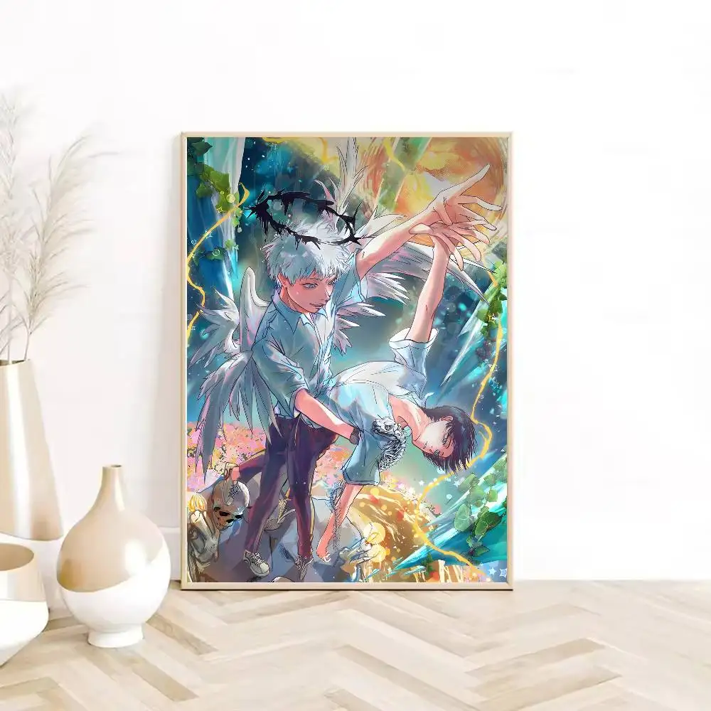 أنيمي الصيف هيكارو يموت المشارك HD لزجة جدار مقاوم للماء غرفة المعيشة المنزلي غرفة نوم النوم بار الديكور الجمالي #6