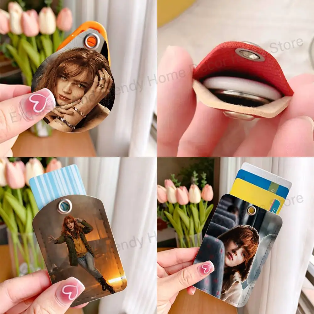 S-Sadie Actor Sink S-Spider Wholesale PU Leather Card Cover 3 Styles Available Teardrop Long Small Rectangle Keychain