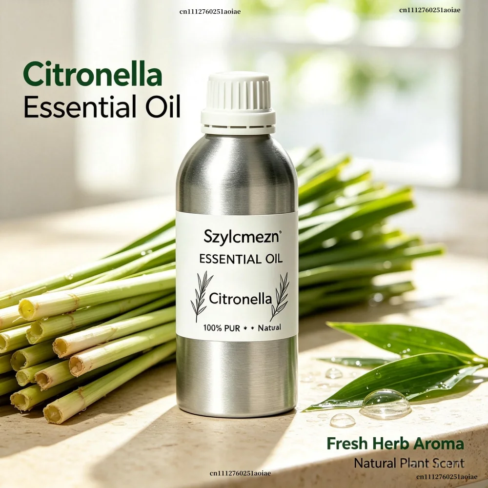 Pure Plant Essential Oil For Reed Diffuser Humidifier Undiluted Citronella Aromatic Oil