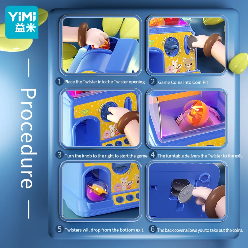 آلة مخلب للأطفال، آلة بيع صغيرة، ألعاب موزع الجائزة للفتيات والفتيان، لعبة إلكترونية لهدايا أعياد الميلاد للحفلات