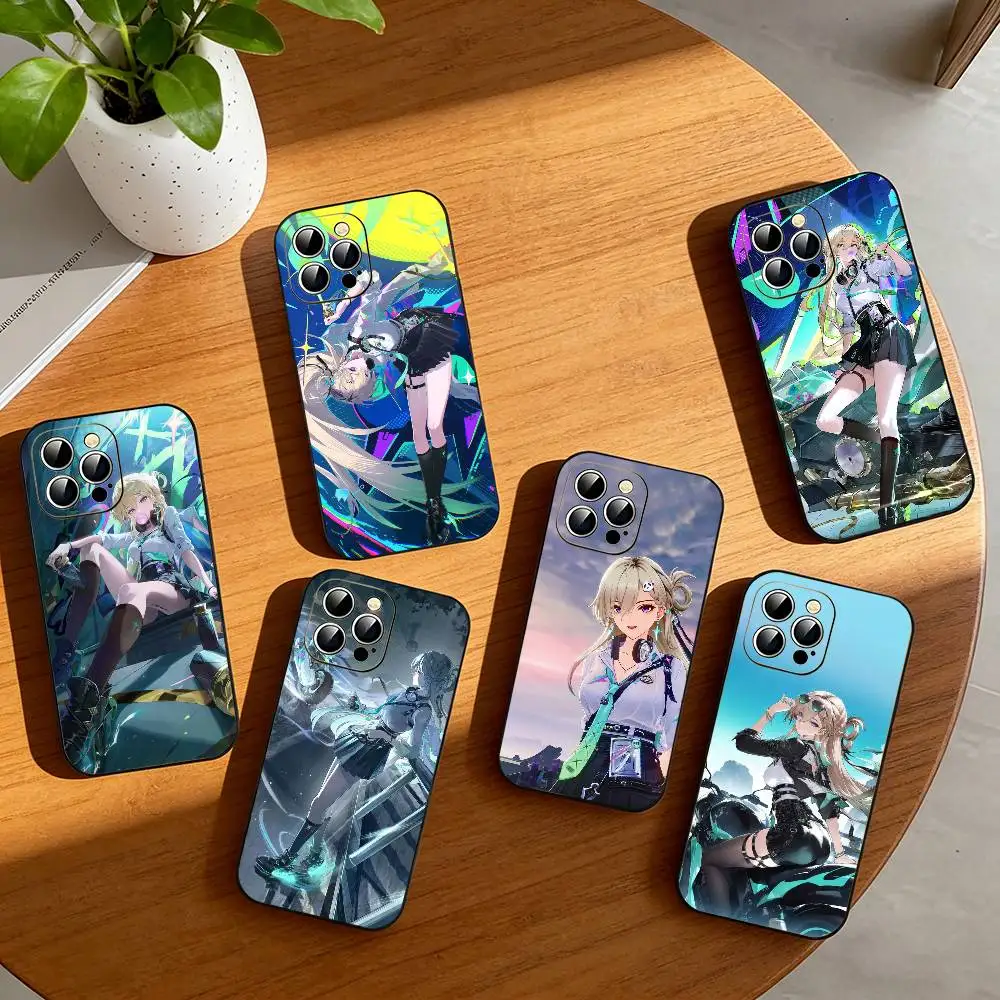 

L-Lynae W-Wuthering Waves Phone Case Silicone Soft For IPhone 17 16 15 14 13 12 11 X XR Plus Pro Max Plus