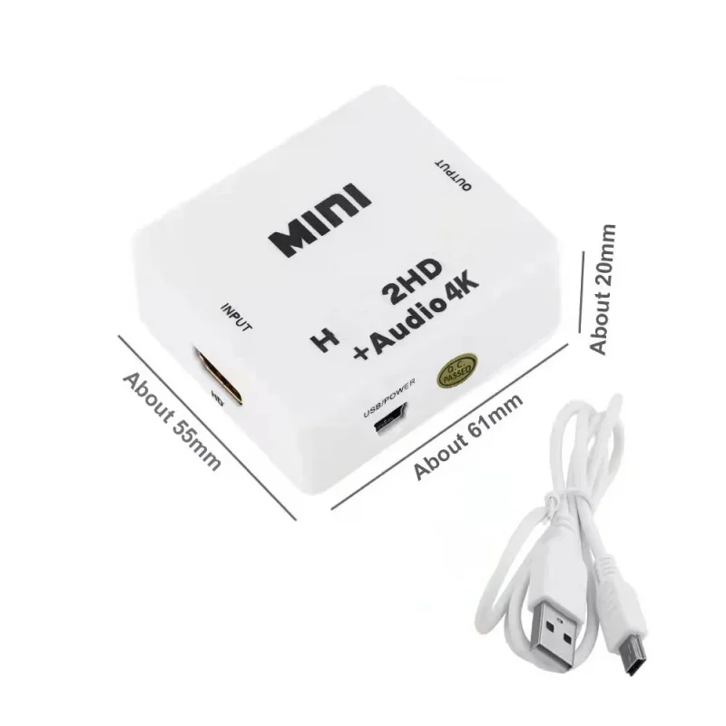 Konwerter Mini Audio HD 1080P Ekstraktor audio Przełącznik adaptera do laptopa PC HDTV — zdjęcie 6