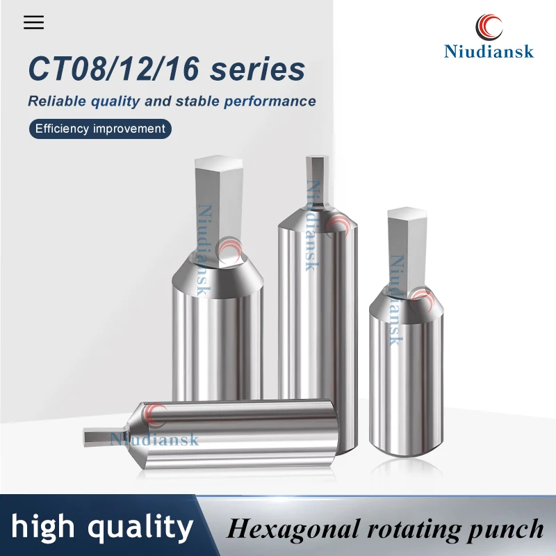 

Machining Center Punch Head CT08-1.5 CT08-12 CT12-3.0 High-Speed Steel CNC Hexagonal Rotating High-Precision Punching Tool Parts