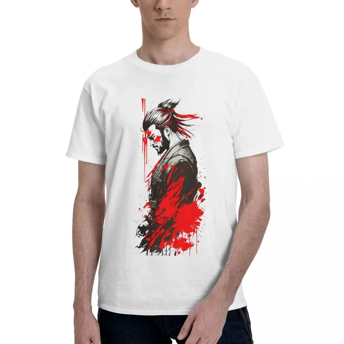 Men Miyamoto Musashi Trending T Shirt Streetwear Cotton Shirts