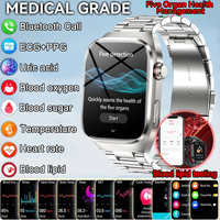 For XIAOMI IOS Men Uric Acid Blood Fat Smartwatch ECG Blood Glucose Heart Rate Blood Pressure Health Monitoring Smart Watch 2024