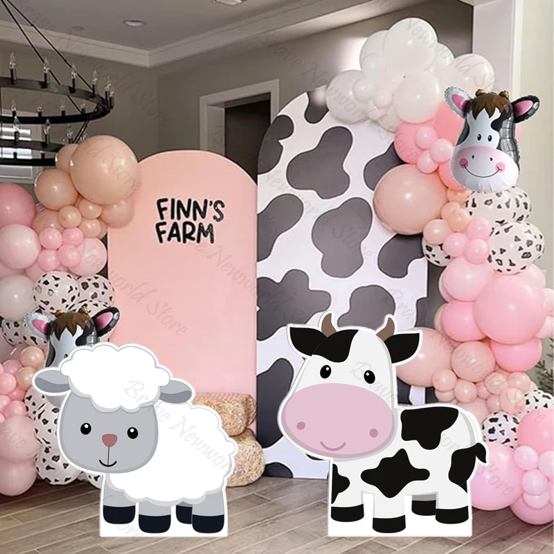 Farm Animal Decor Cow Sheep Pig Cut Out Foam Board Farm Birthday Party Decorations Party Props