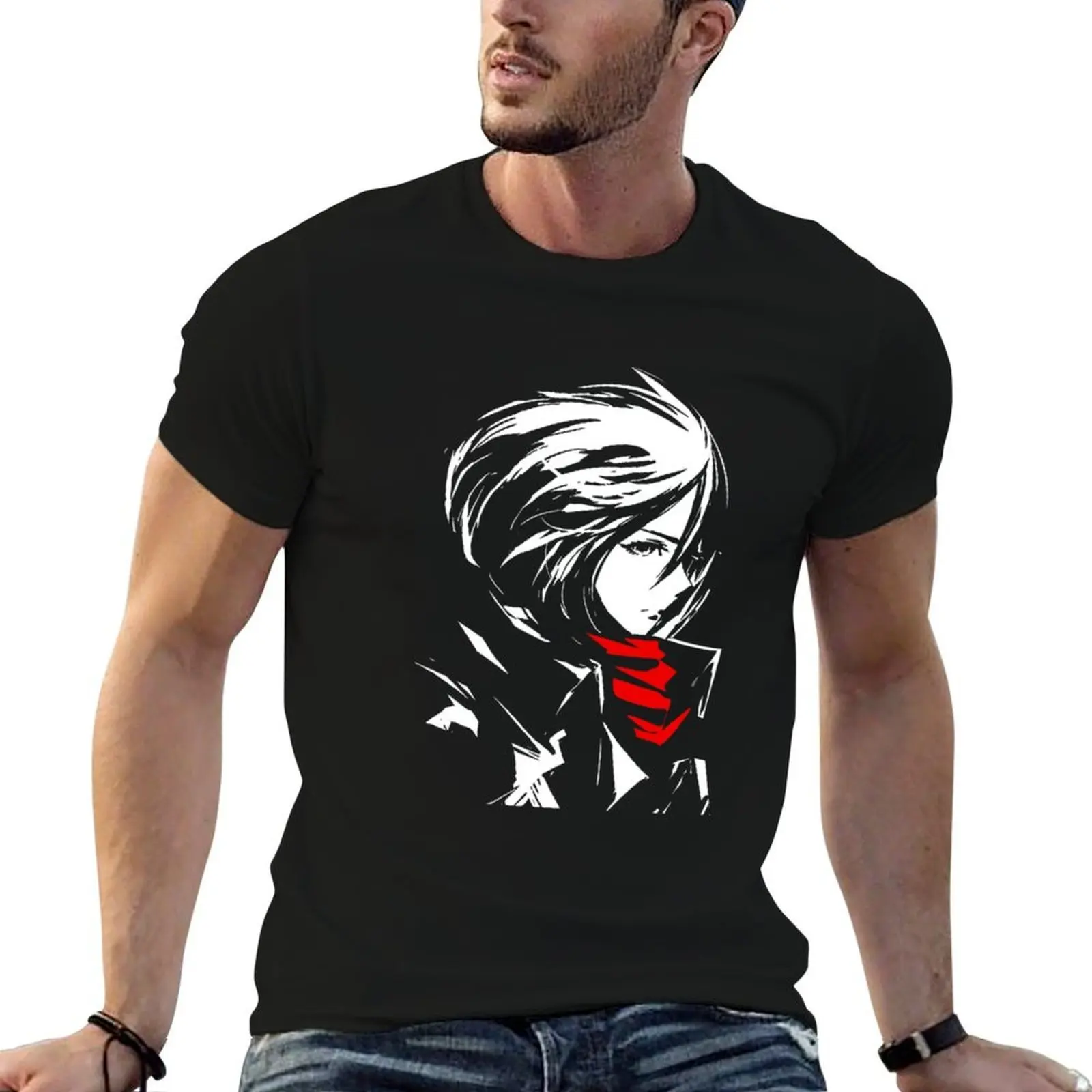 Le monde est cruel et aussi muy beau camiseta hombre Camiseta de algodón pesado Camiseta con estampado personalizado