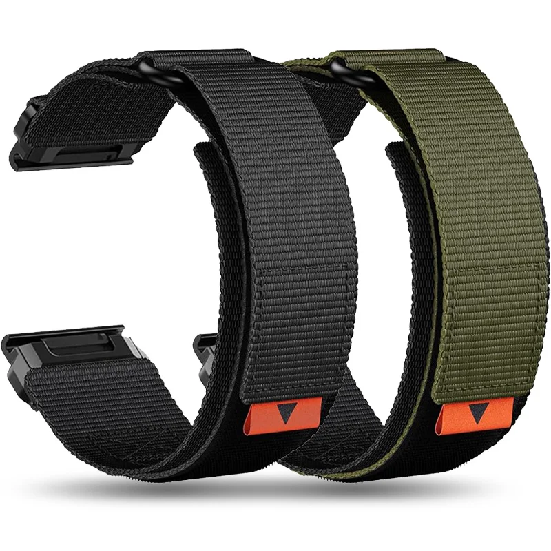 QuickFit 22 26mm Bracelet Strap For Garmin Fenix 7X 7 6X 6 Pro 5 5X Plus Tactix 7 Epix Enduro Descent Mk3i Mk2i Nylon Watchband